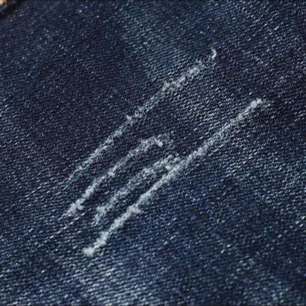 Dunkel gewaschene Sanded-Jeans für Herren