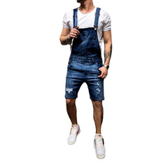 Ripped urban men denim romper