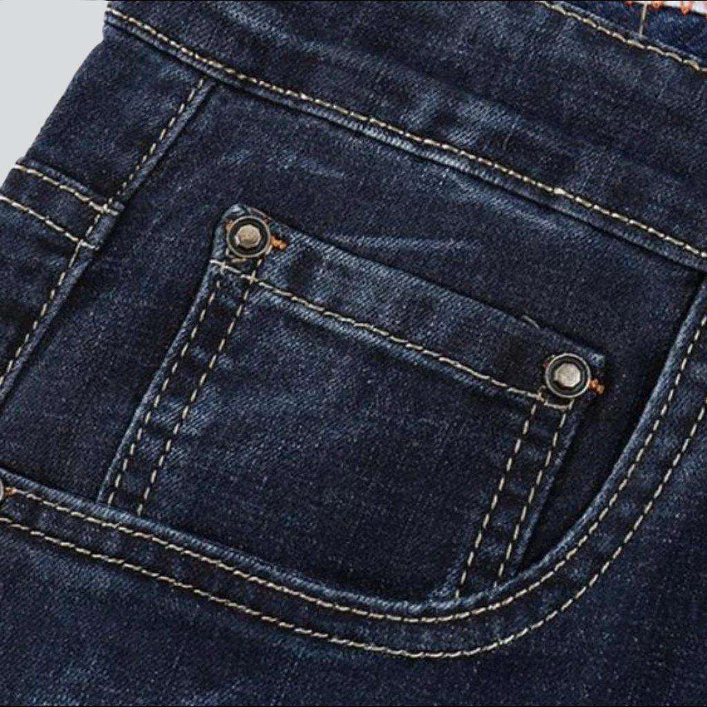 Dunkel gewaschene Sanded-Jeans für Herren