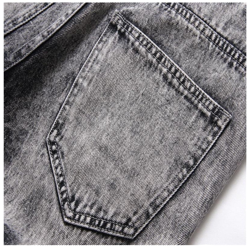 Urban mid-waisted men jeans