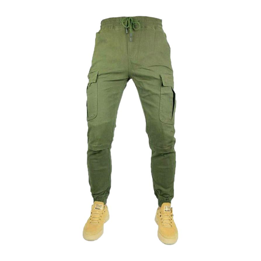 Pantalones vaqueros de motociclista de cintura media para hombre