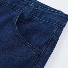 Maxi-Jeansrock mit Schlitz zum Anklipsen