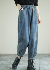 Handmade Blue Patchwork denim Pants