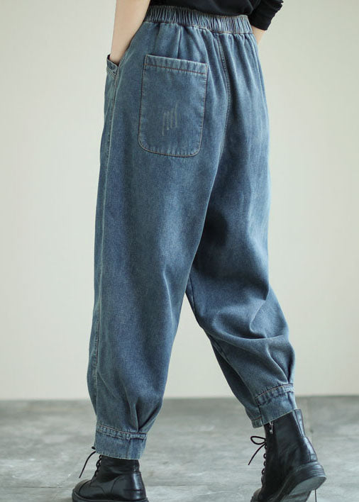 Handmade Blue Patchwork denim Pants