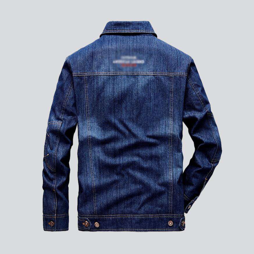 Casual slim men jean jacket