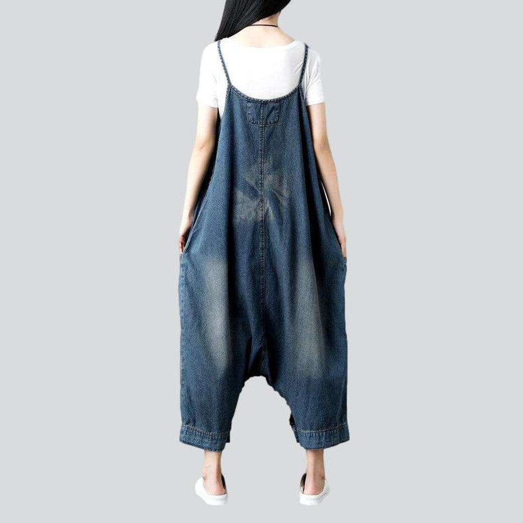 Baggy women denim jumpsuit