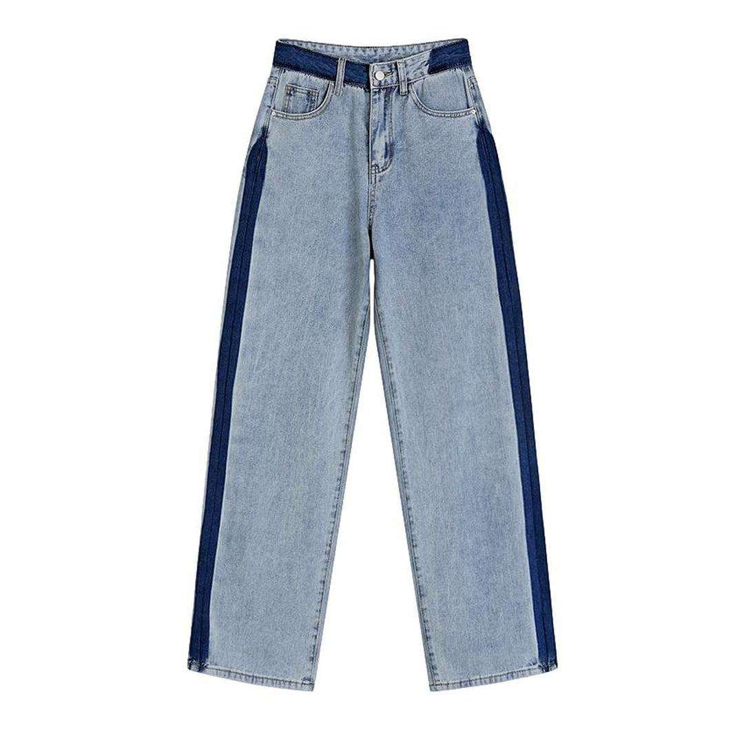 Baggy-Jeans mit Bandwaschung