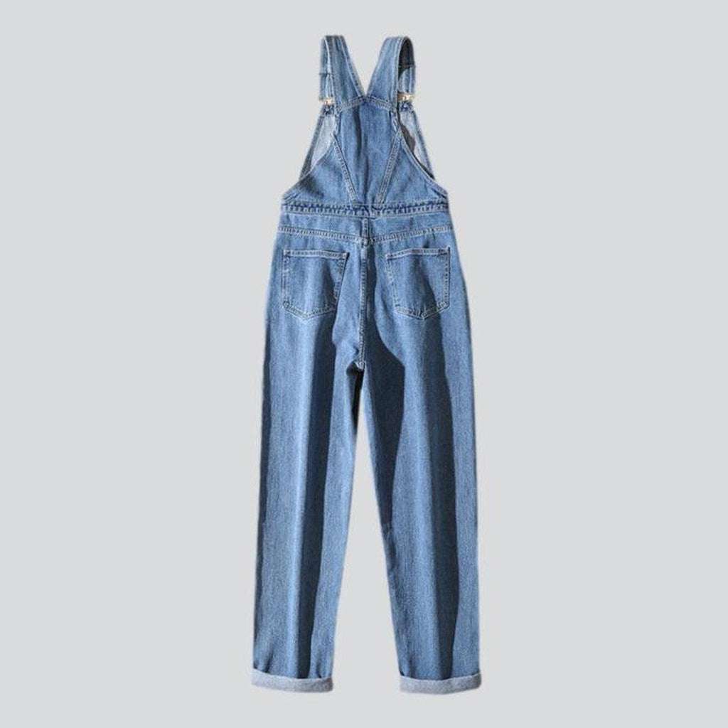 Men jeans bib overall