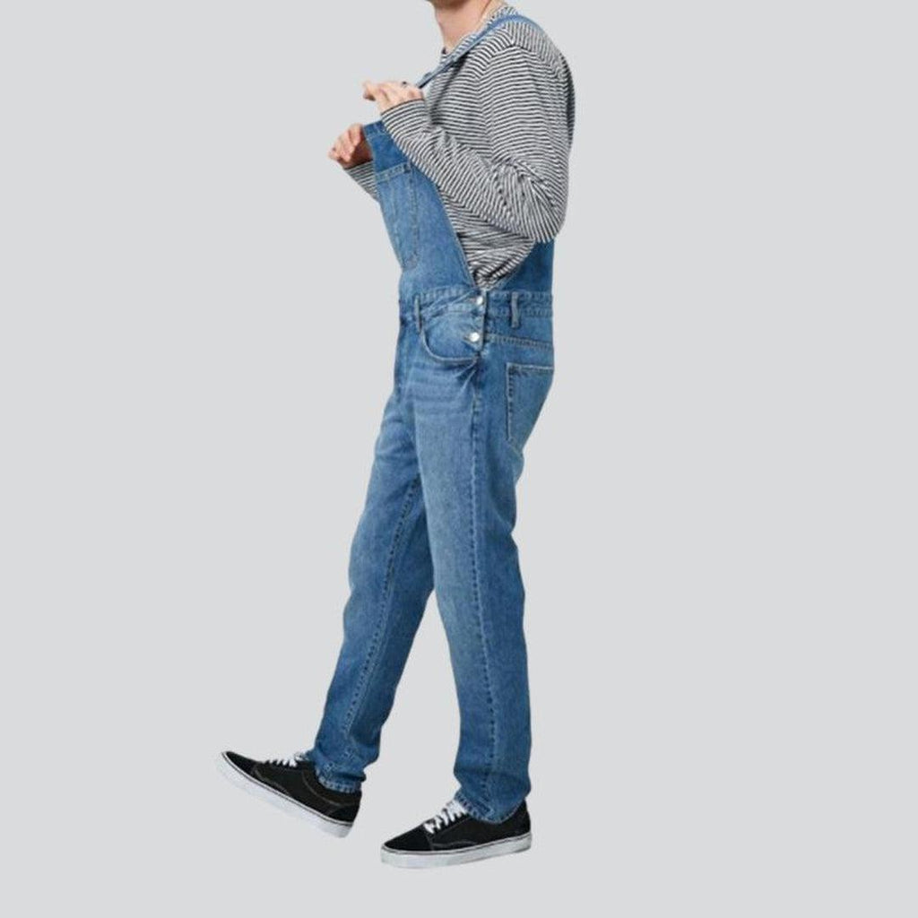 Regular men jeans bib overall