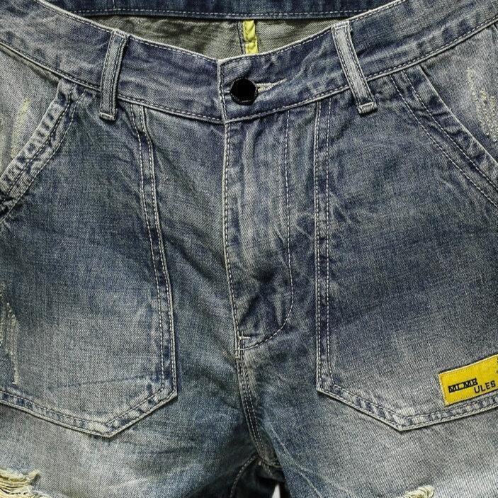 Distressed Vintage Jeansshorts für Herren