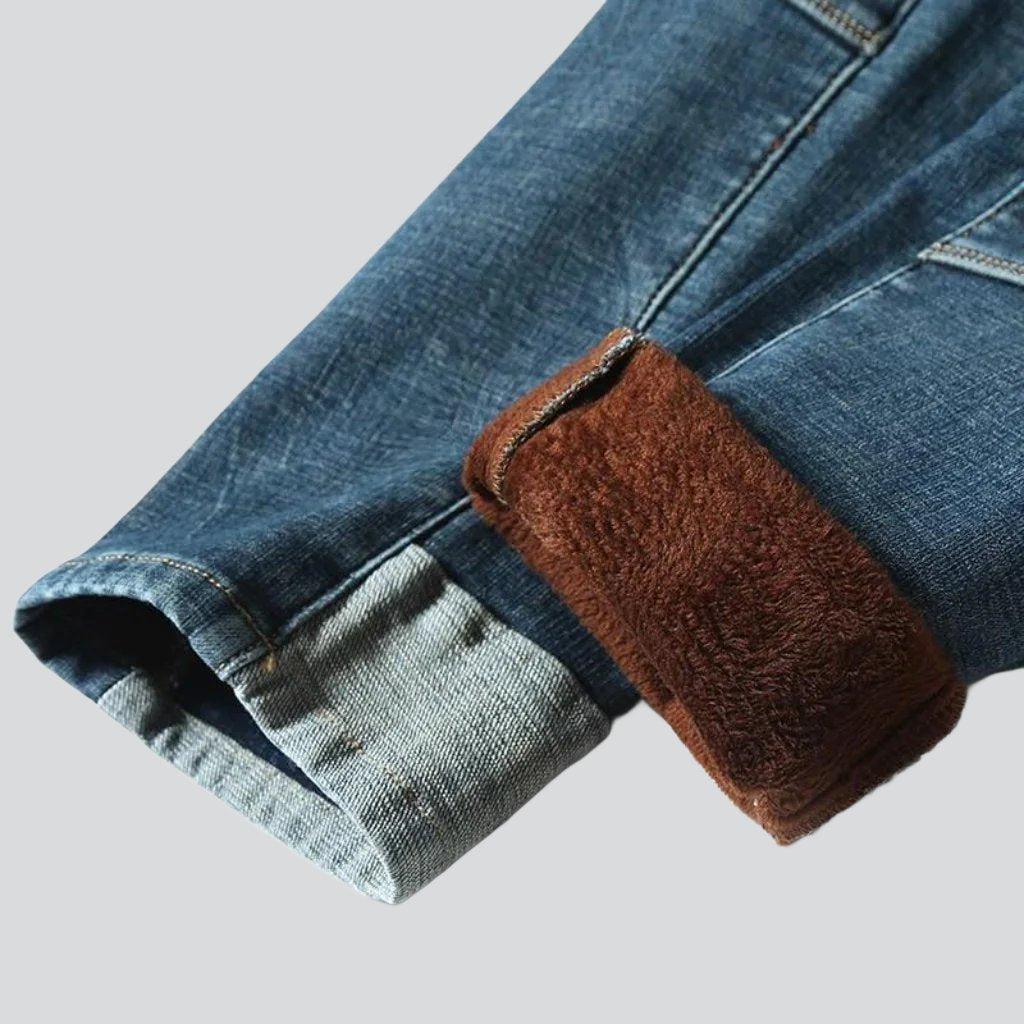 Warm men baggy jeans