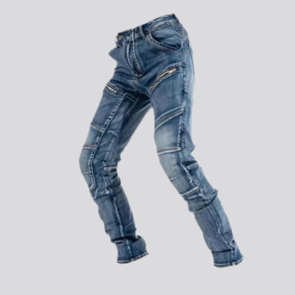 Vintage men motorcycle jeans