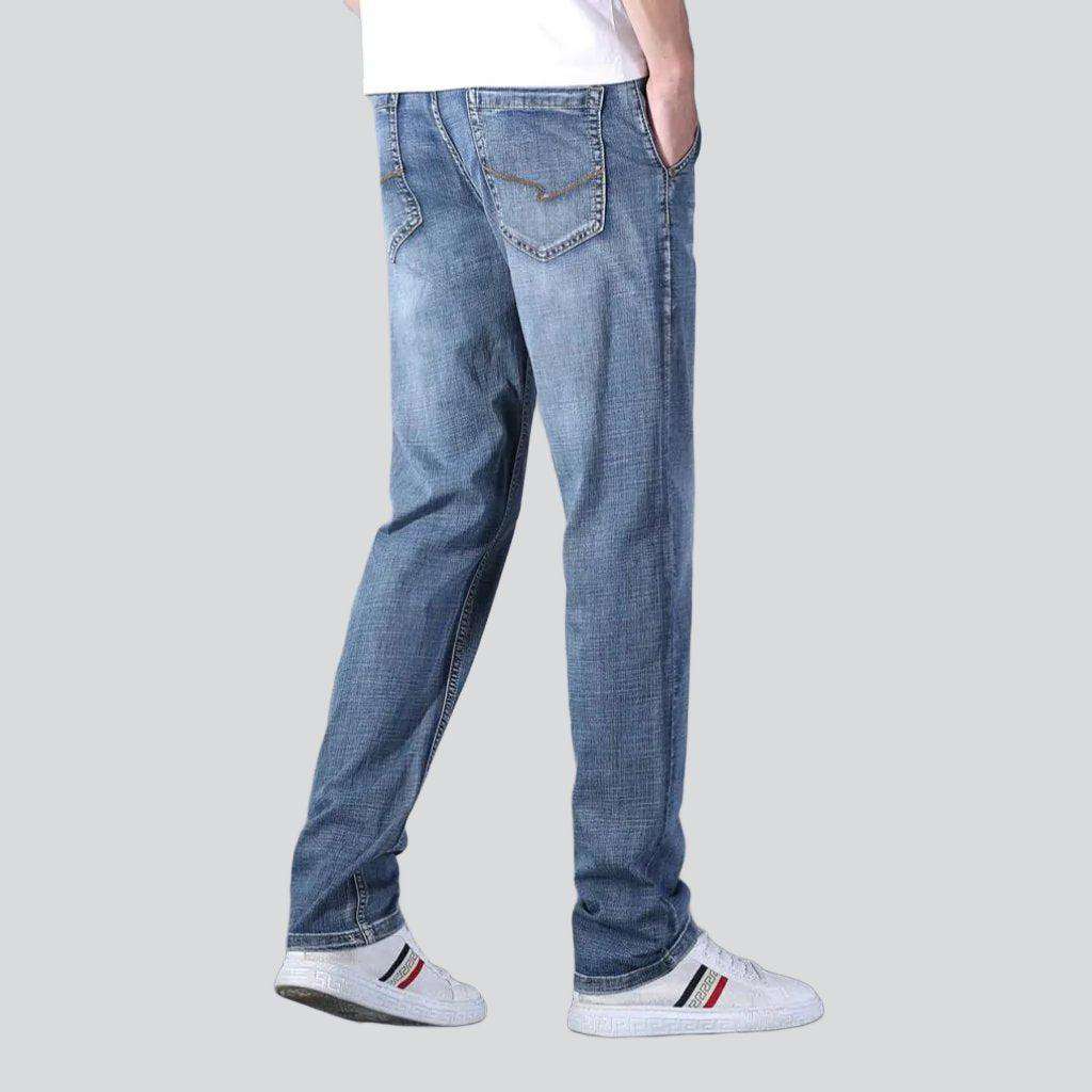 Mobile pocket slim men jeans