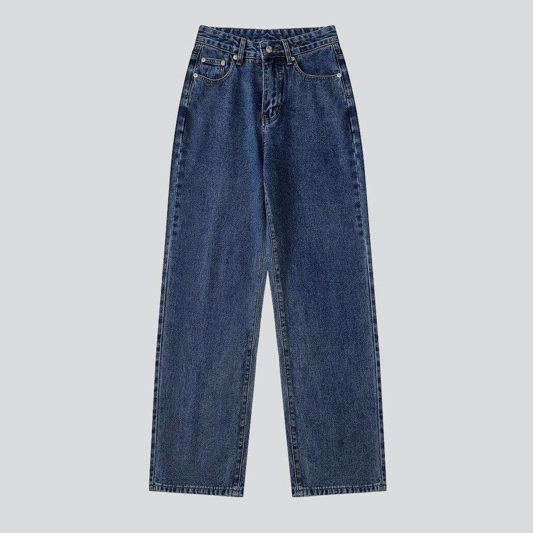 High-rise women baggy jeans