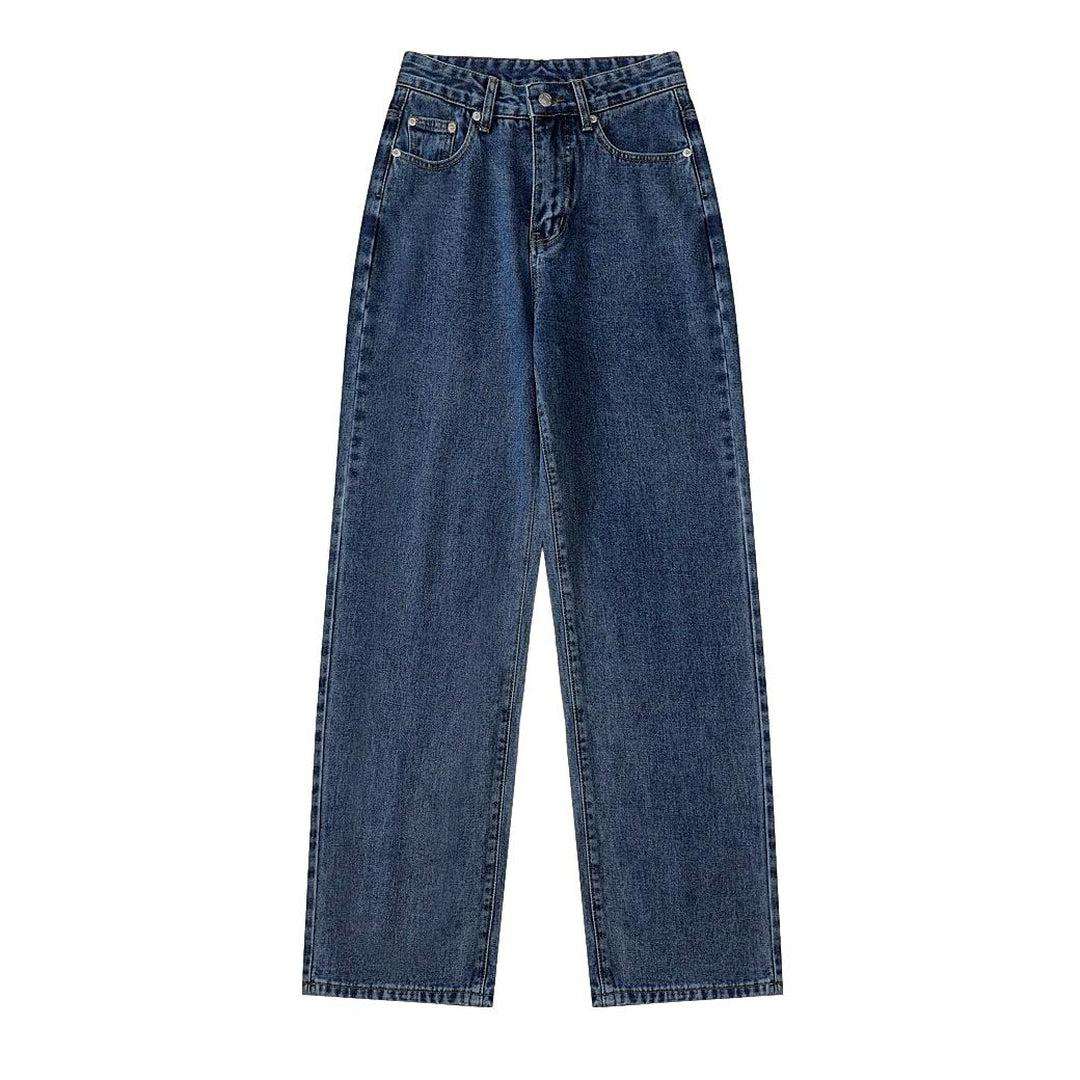 High-rise women baggy jeans