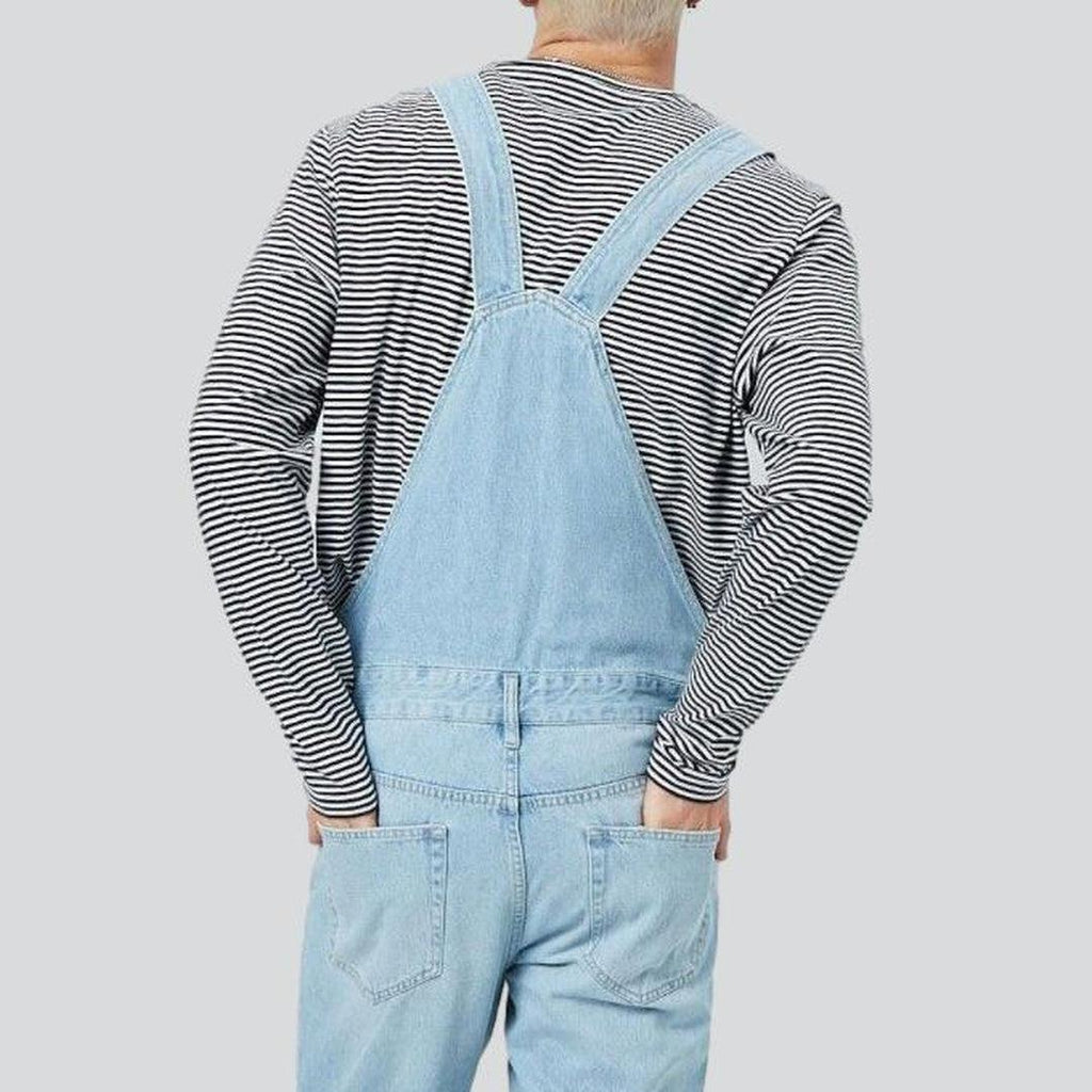 Regular men jeans bib overall