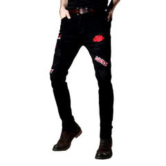 Fashion mid-waisted men jeans