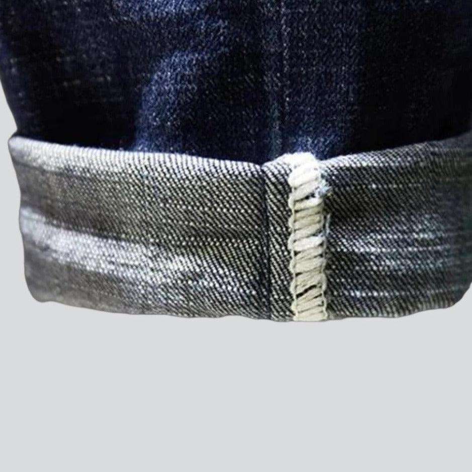 Vaqueros rotos de hombre en color azul denim