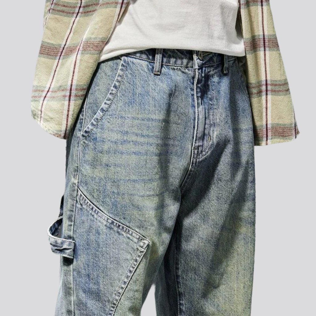 Loose carpenter jeans for men