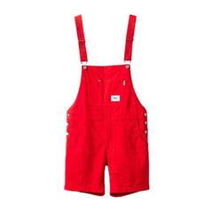 Color denim men overall shorts