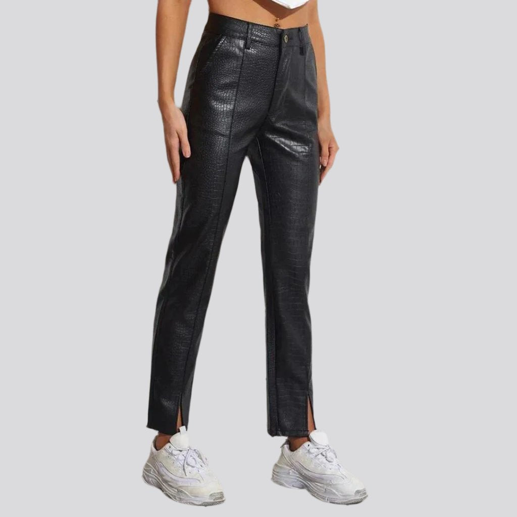 Ornament Stoff Damen Wax Jeans