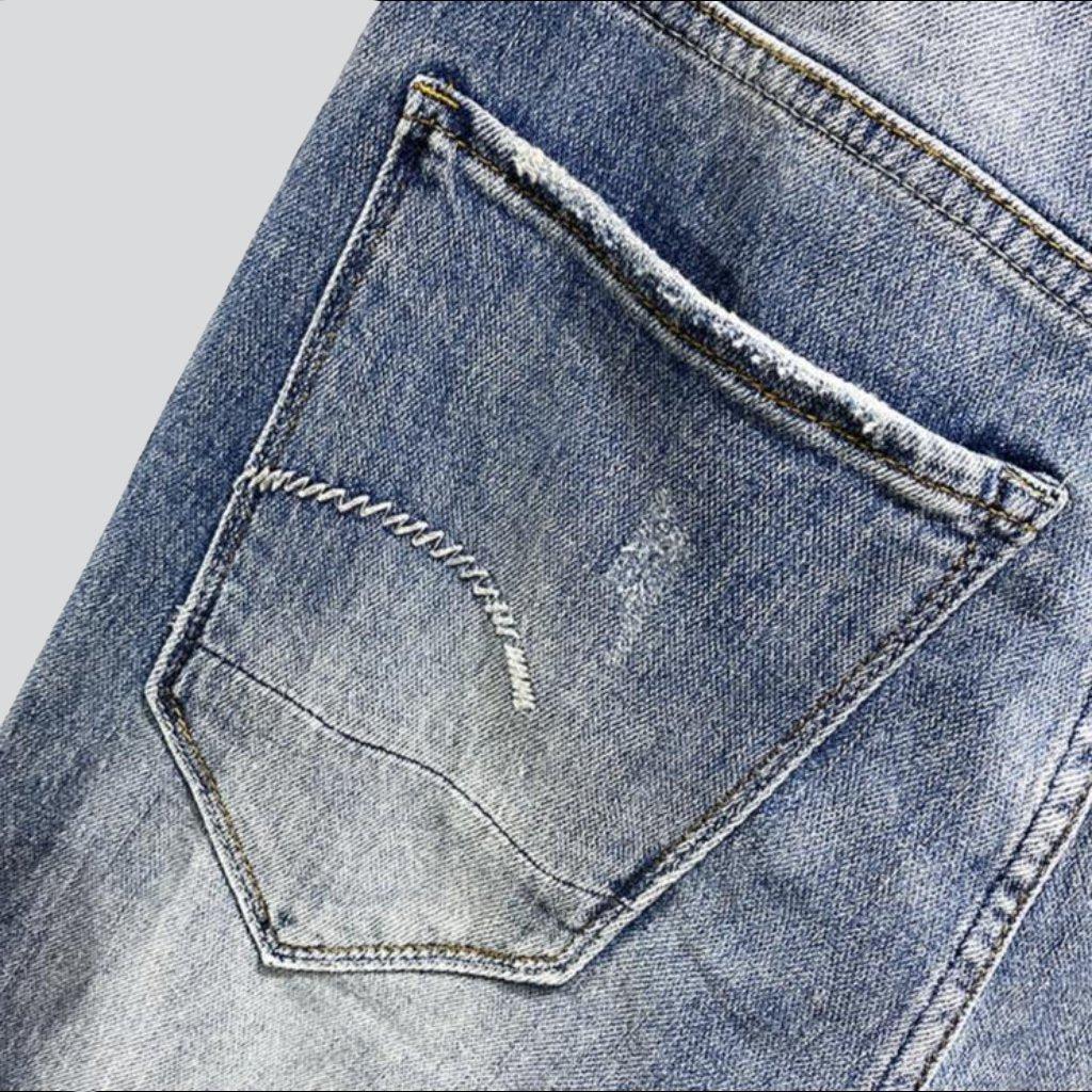 Vintage-Zerrissene Jeans für Herren