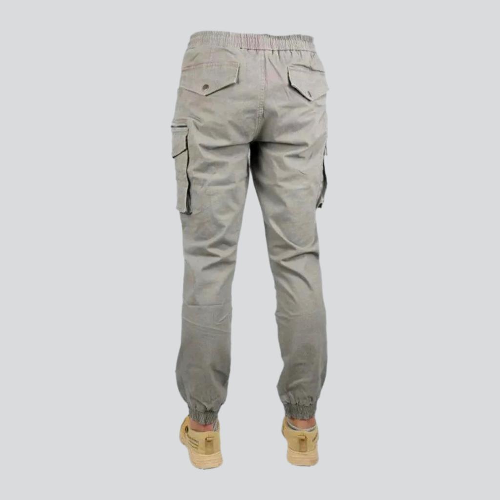 Cargo protective riding denim pants for men