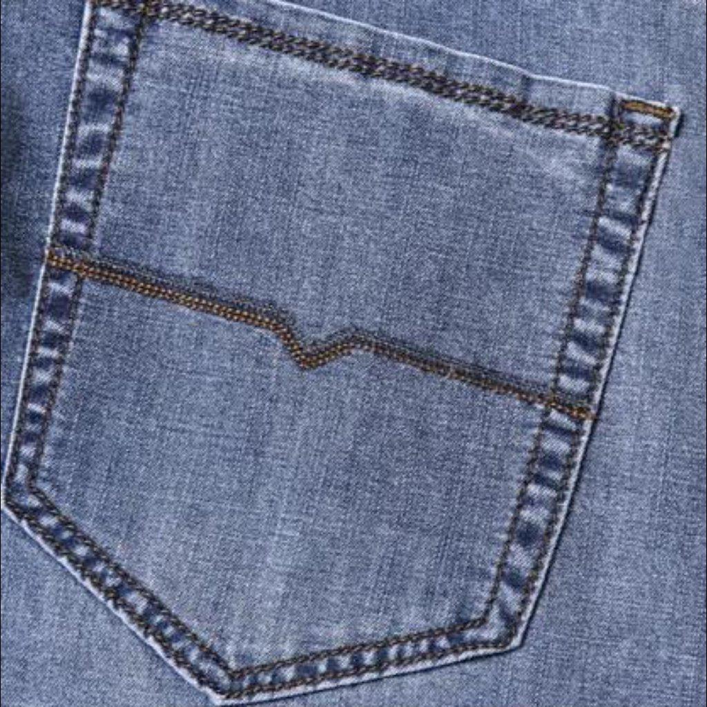 Straight-cut stretchy men jeans