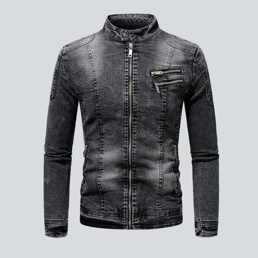 Motorcycle men denim jacket