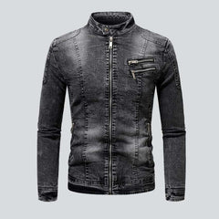 Motorcycle men denim jacket