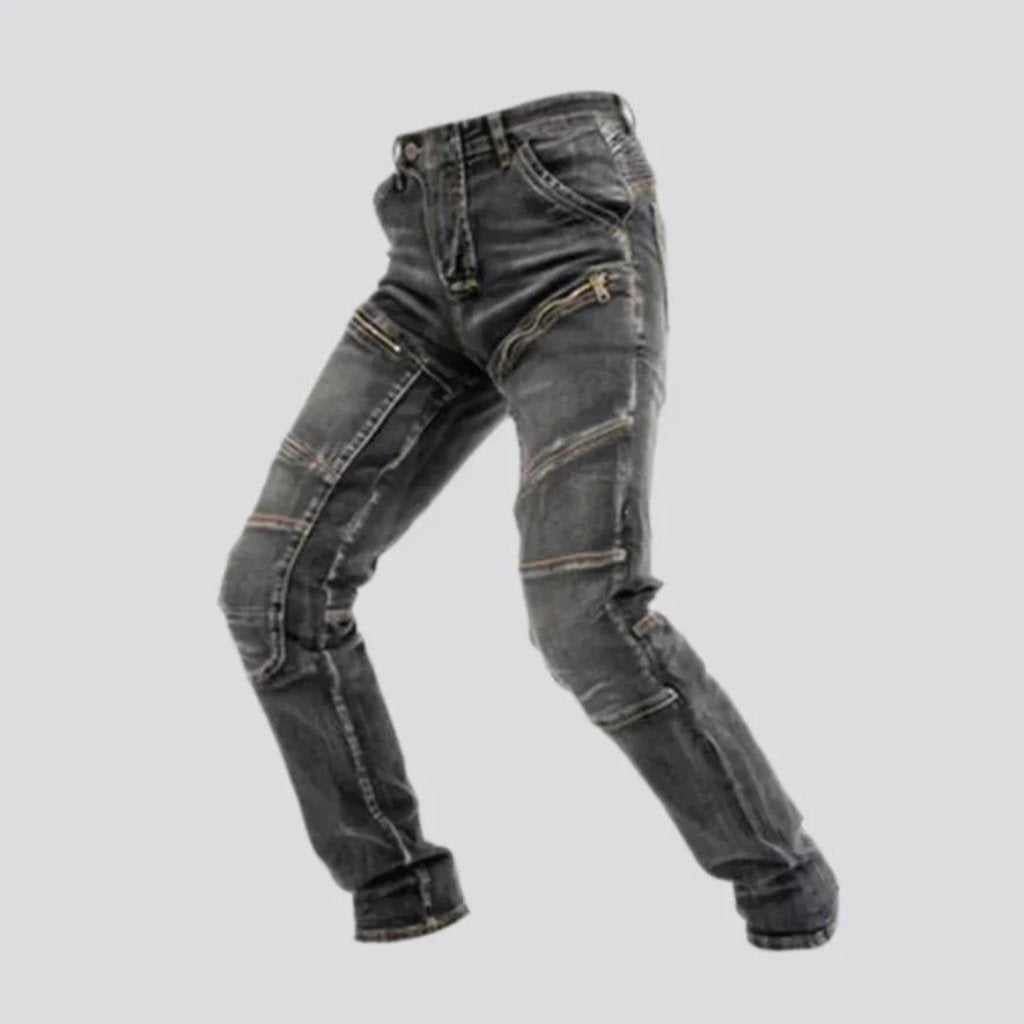 Vintage men motorcycle jeans