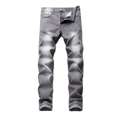 Slightly printed grey men jeans