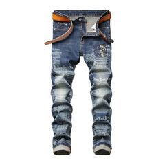 Inscription print jeans for men