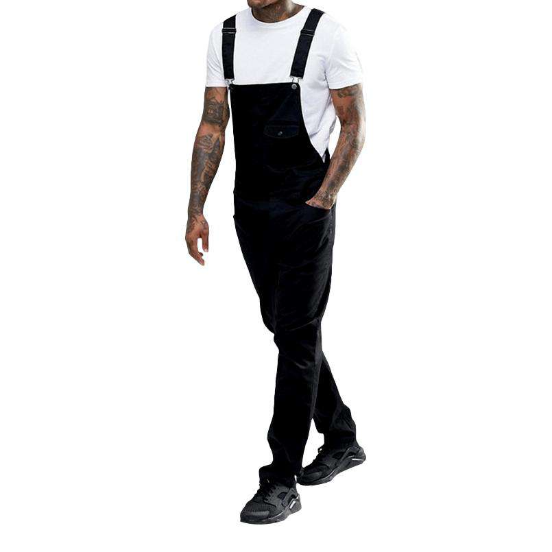 Color fashion men denim jumpsuit