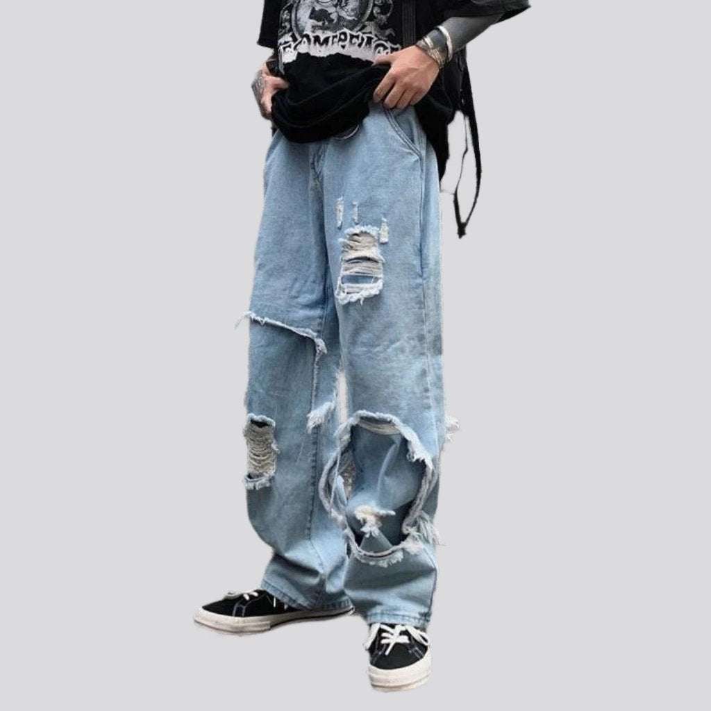 Men distressed jeans