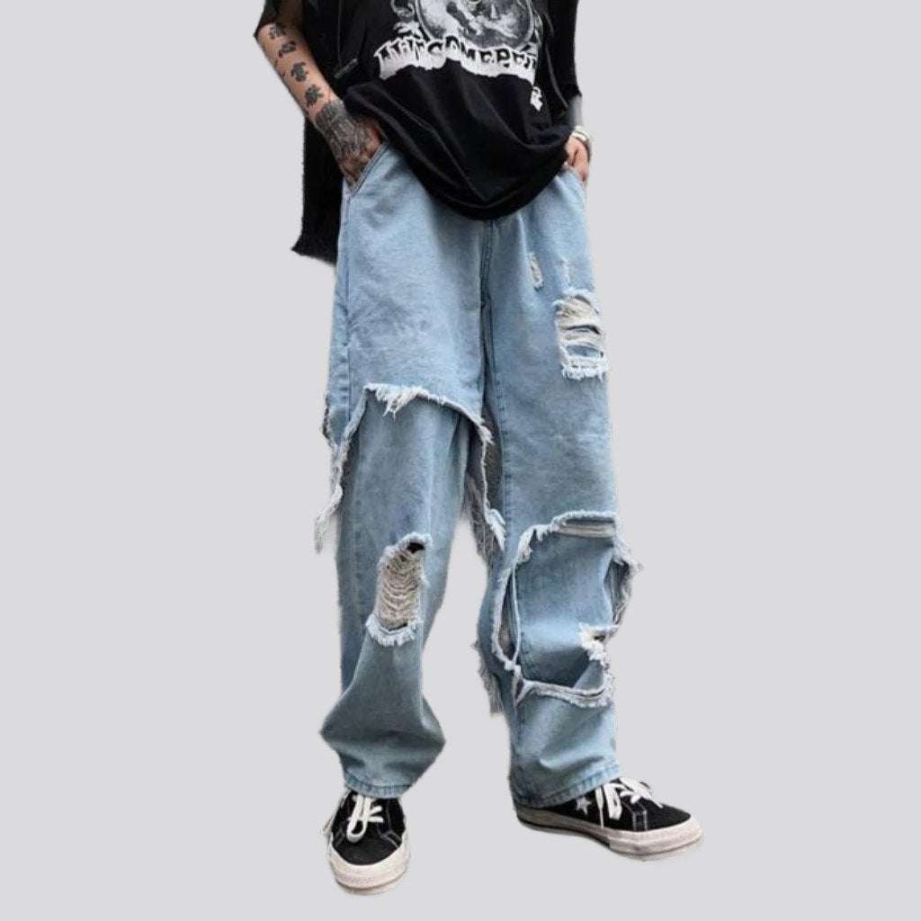 Men distressed jeans