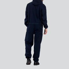 Navy workwear men denim overall