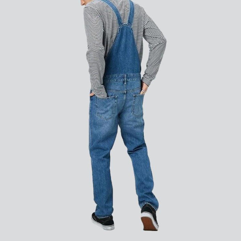 Regular men jeans bib overall