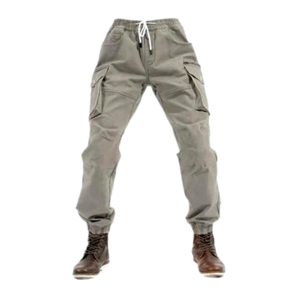 Cargo protective riding denim pants for men