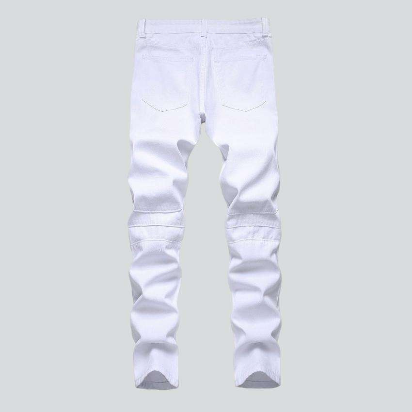 Pantalones vaqueros casuales de moto para hombre