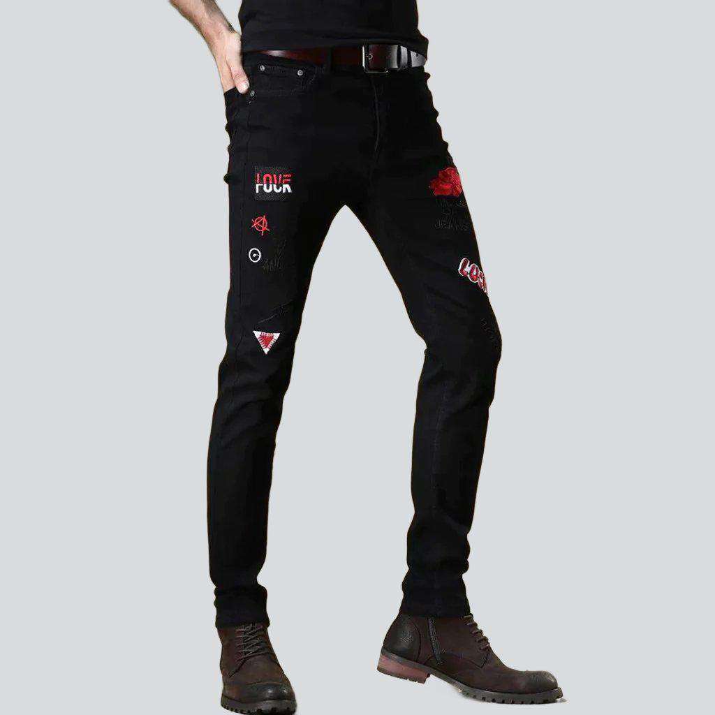 Fashion mid-waisted men jeans