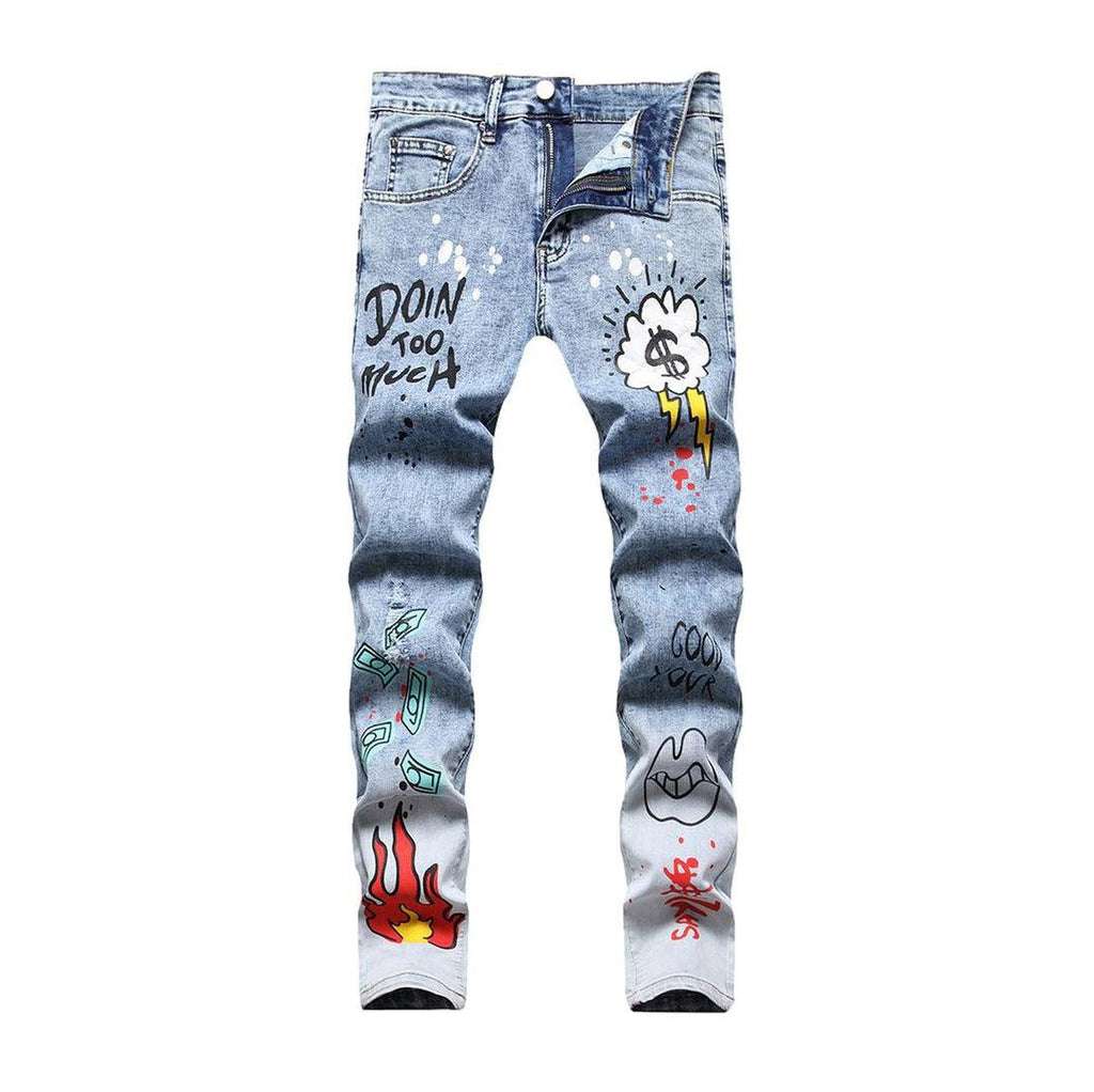 Dollar print men jeans