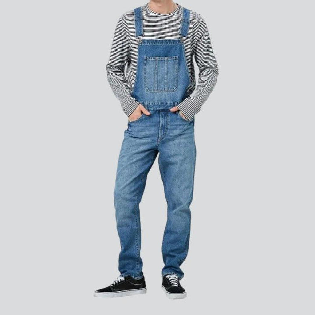 Regular men jeans bib overall