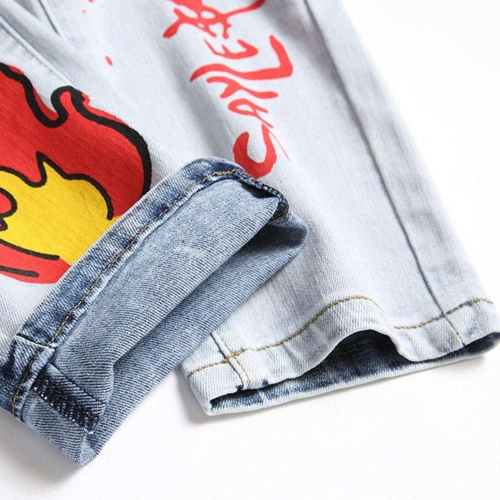 Jeans für Herren mit Dollar-Print