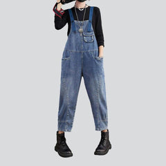 Street style women denim jumpsuit