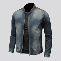 Vintage Biker Jeansjacke