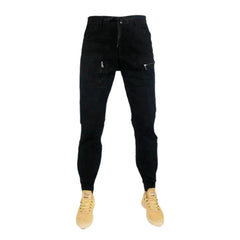 Color mid-waist riding men jean pants