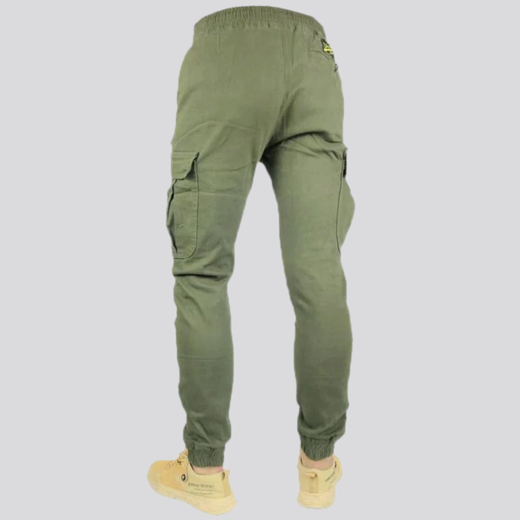 Pantalones vaqueros de motociclista de cintura media para hombre