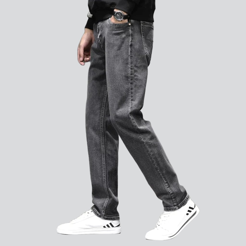 Straight-cut stretchy men jeans