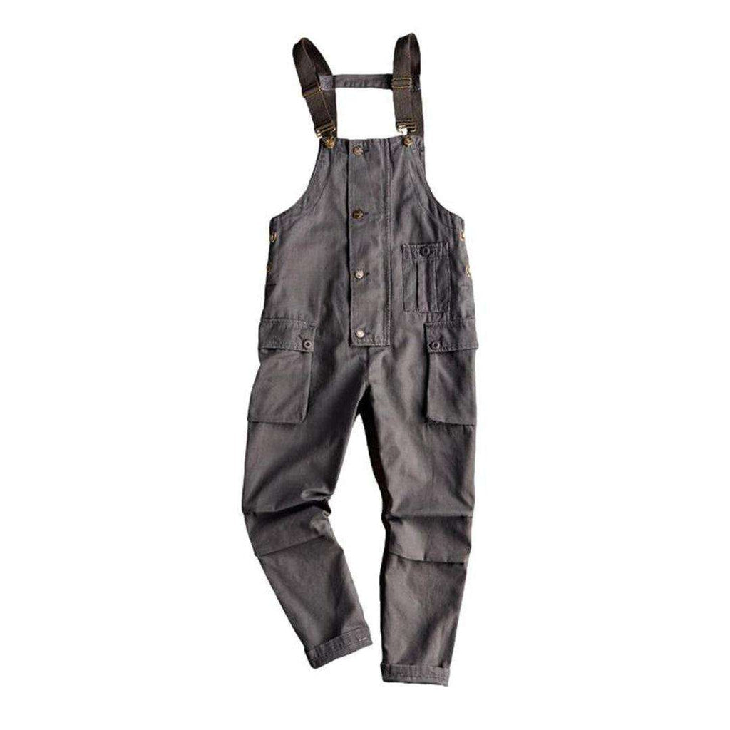 Color men jeans jumpsuit